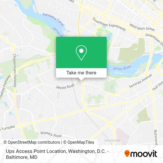 Ups Access Point Location map