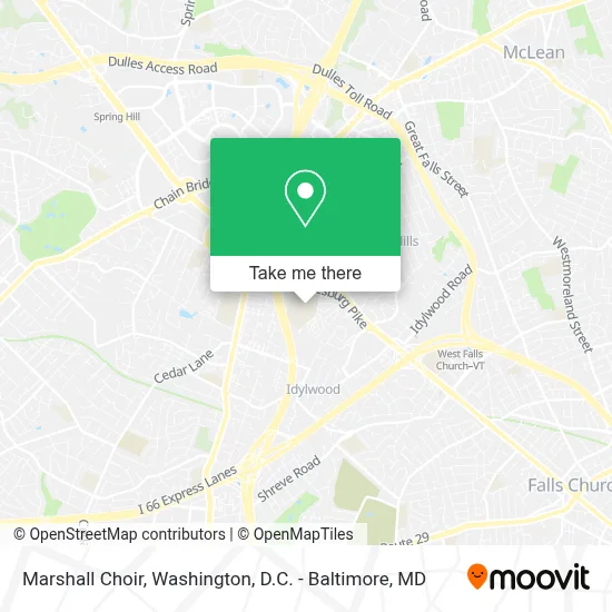 Marshall Choir map