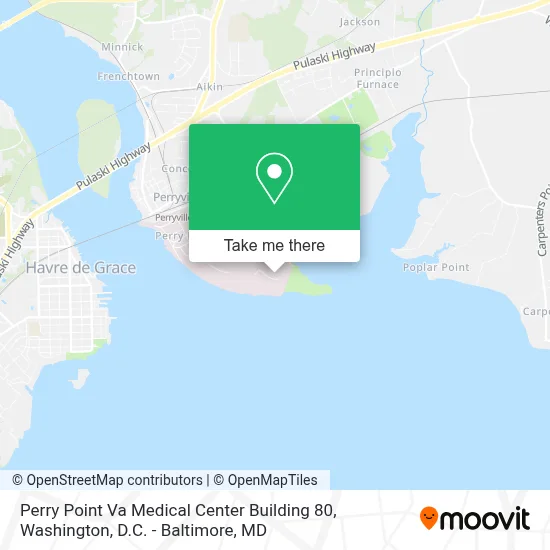 Perry Point Va Medical Center Building 80 map