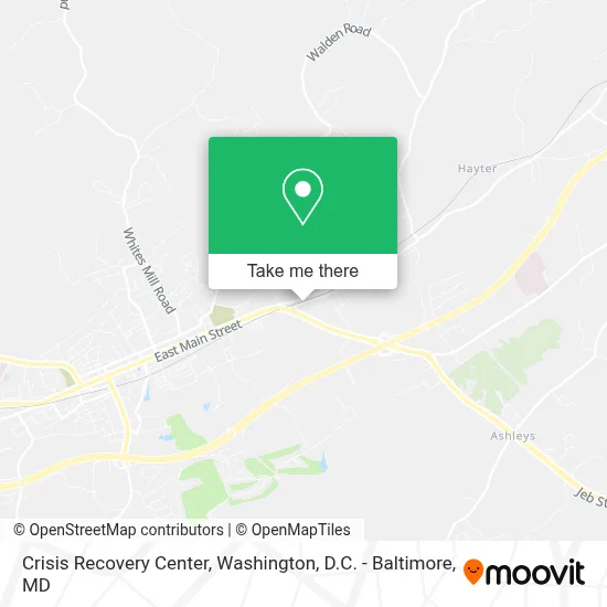 Crisis Recovery Center map