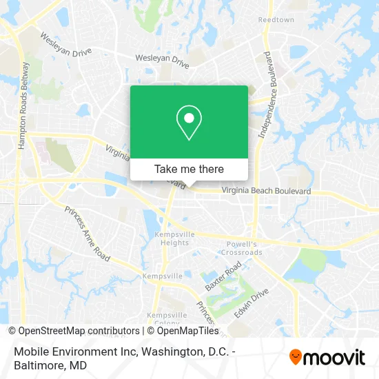 Mobile Environment Inc map
