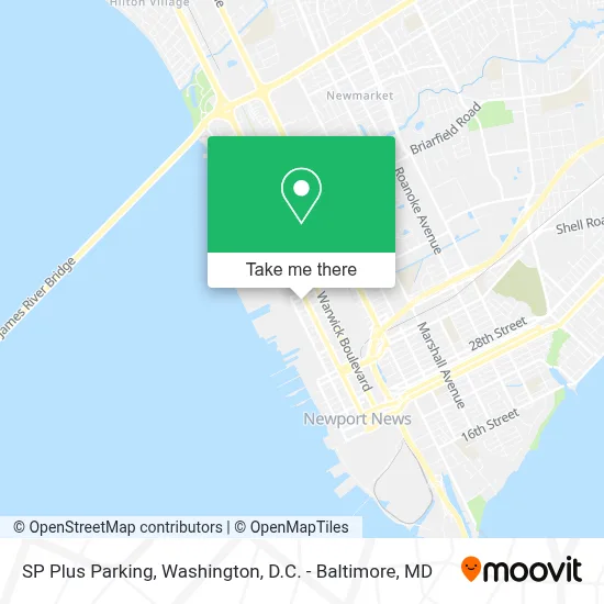 SP Plus Parking map