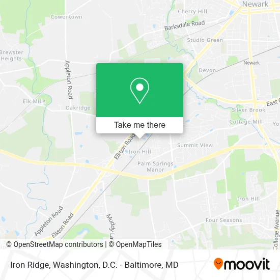Iron Ridge map