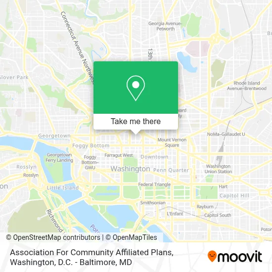 Association For Community Affiliated Plans map