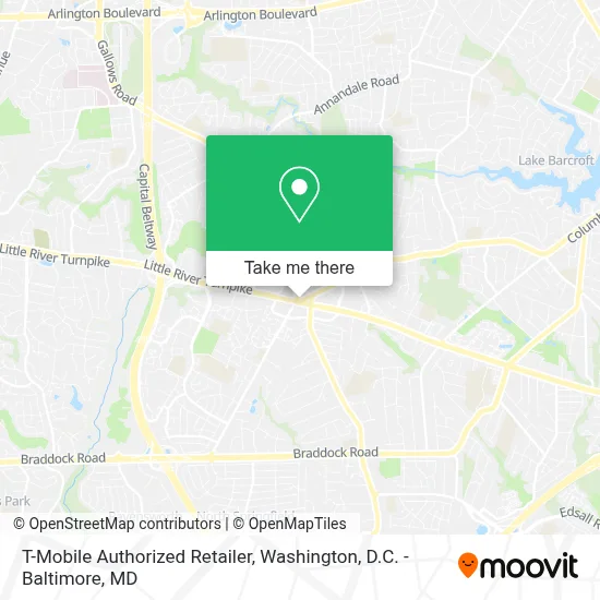 T-Mobile Authorized Retailer map