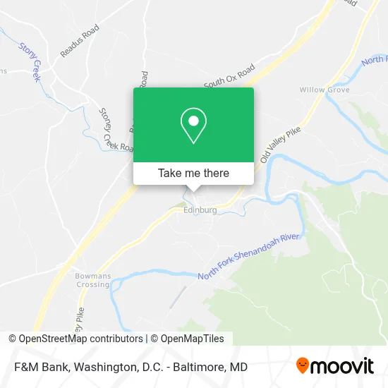 F&M Bank map