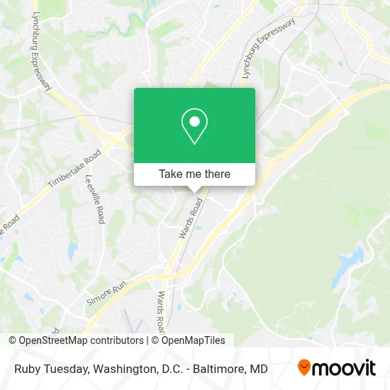 Ruby Tuesday map