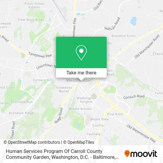 Human Services Program Of Carroll County Community Garden map