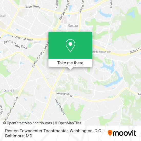 Reston Towncenter Toastmaster map