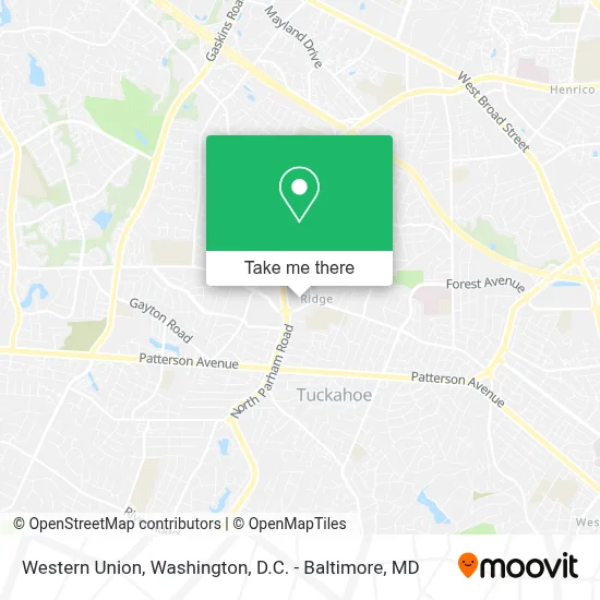 Western Union map