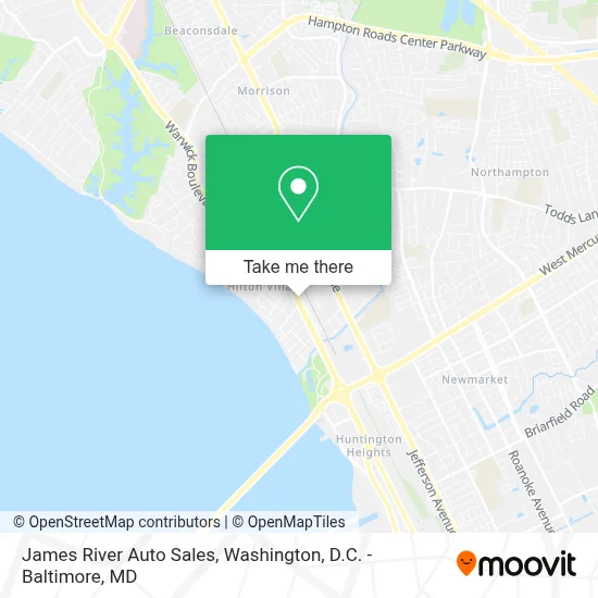 James River Auto Sales map