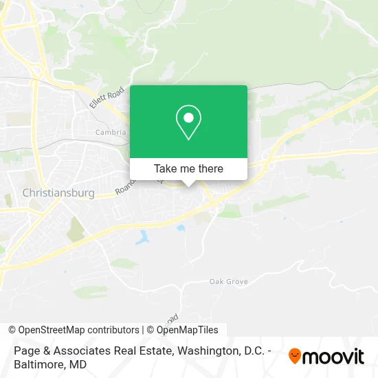 Page & Associates Real Estate map