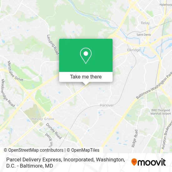 Parcel Delivery Express, Incorporated map