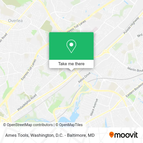 Ames Tools map