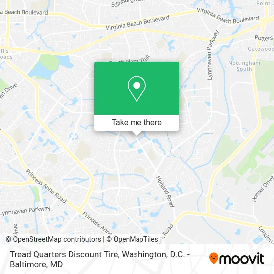 Tread Quarters Discount Tire map