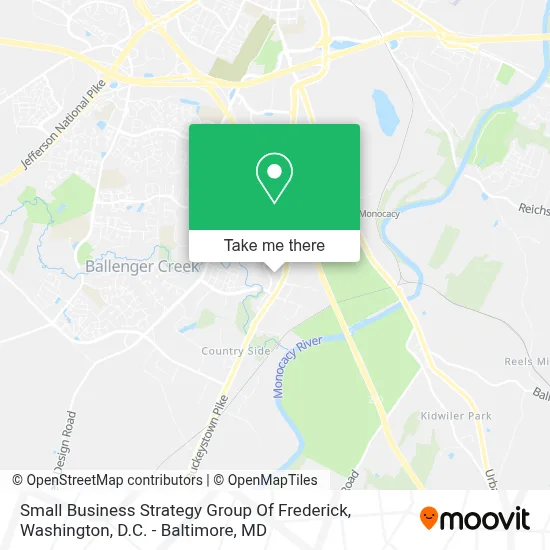 Small Business Strategy Group Of Frederick map