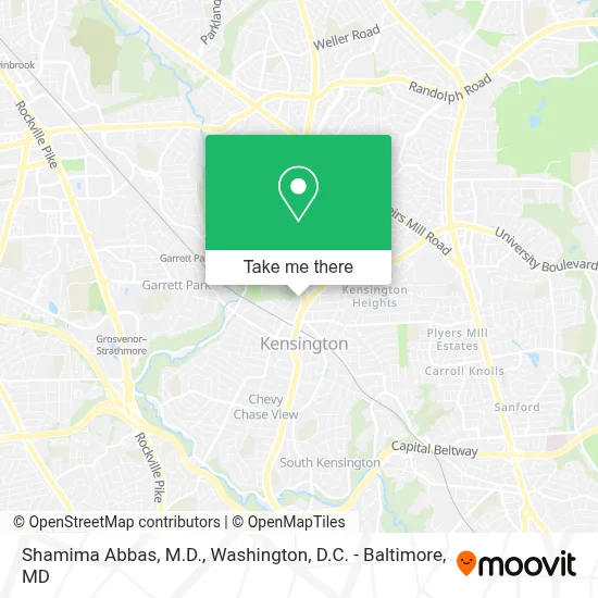 Shamima Abbas, M.D. map