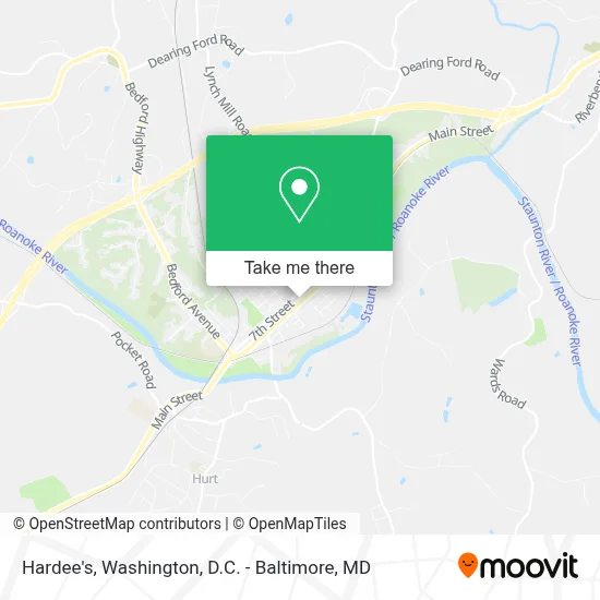 Hardee's map
