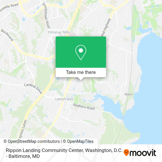 Rippon Landing Community Center map