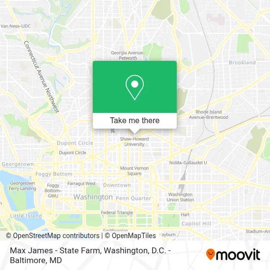 Max James - State Farm map