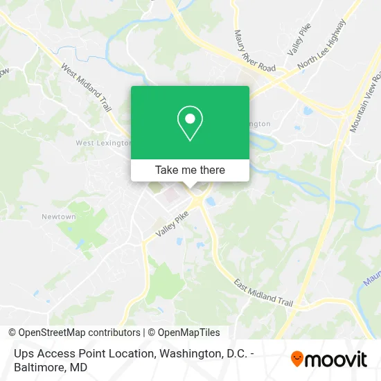 Ups Access Point Location map