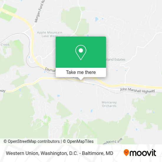 Western Union map