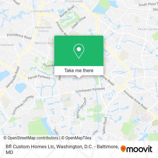 Bfl Custom Homes Llc map