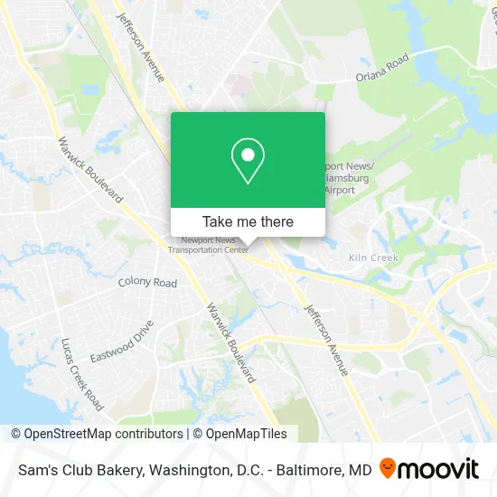 Sam's Club Bakery map