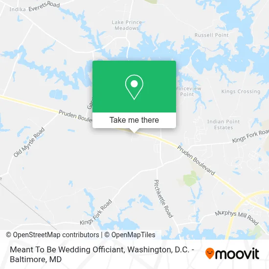 Meant To Be Wedding Officiant map