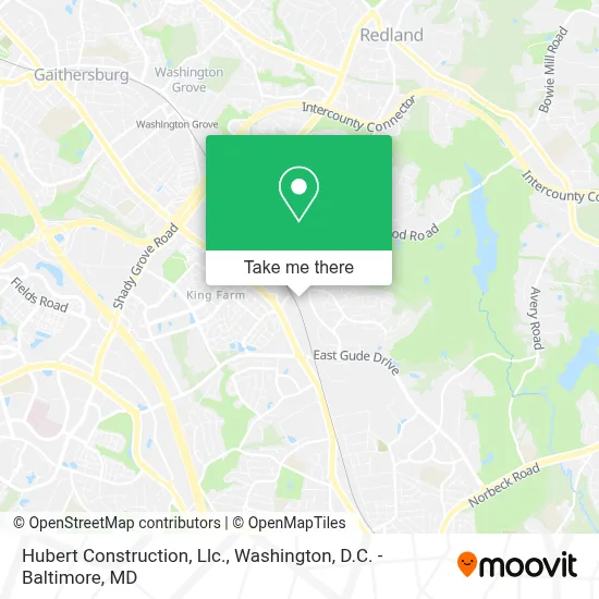 Hubert Construction, Llc. map