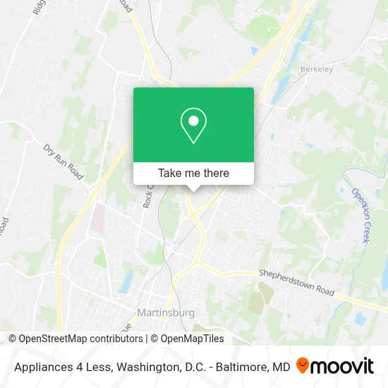 Appliances 4 Less map