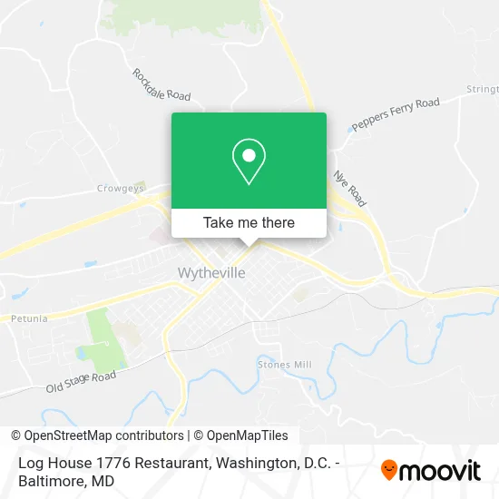 Log House 1776 Restaurant map