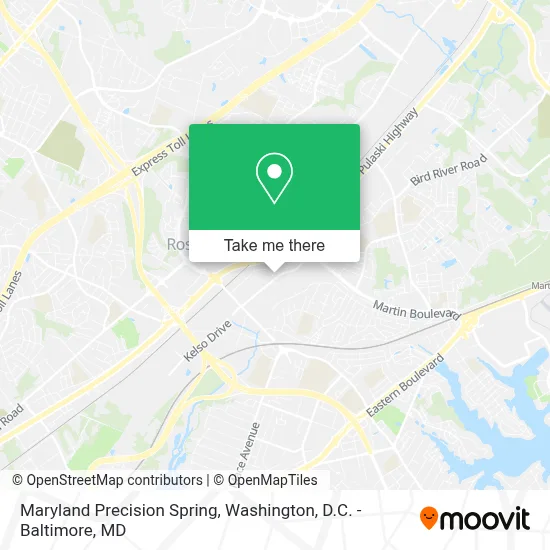 Maryland Precision Spring map