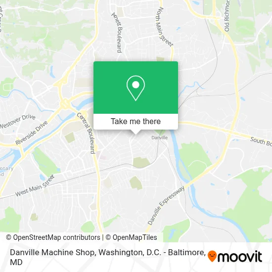 Danville Machine Shop map
