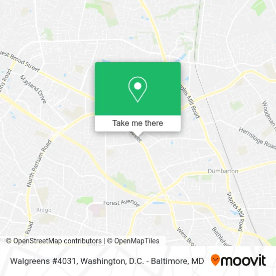 Walgreens #4031 map