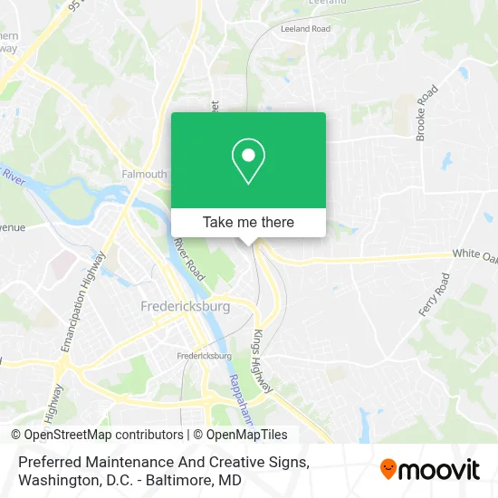 Preferred Maintenance And Creative Signs map