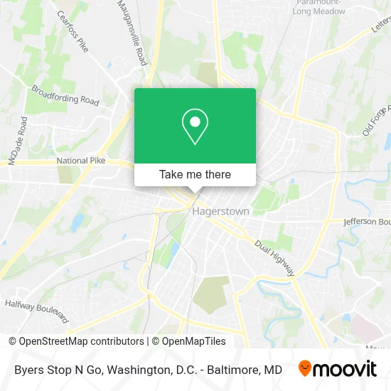 Byers Stop N Go map