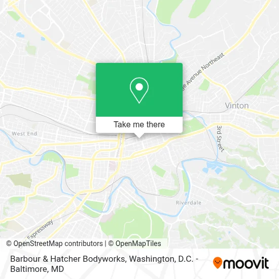 Barbour & Hatcher Bodyworks map