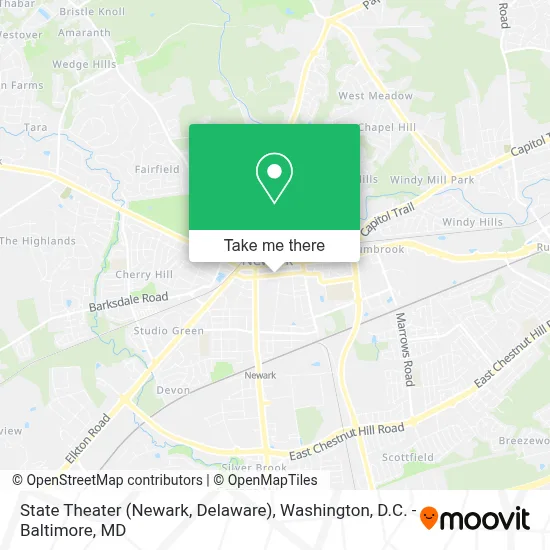 State Theater (Newark, Delaware) map
