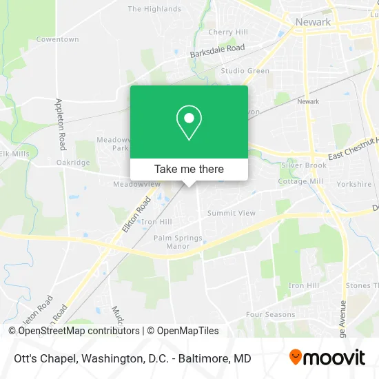 Ott's Chapel map