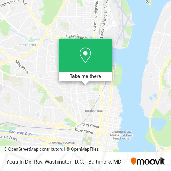 Yoga In Del Ray map