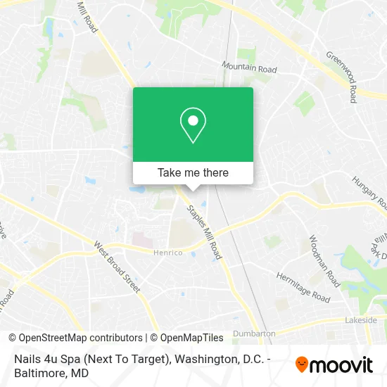 Nails 4u Spa (Next To Target) map