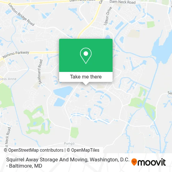 Squirrel Away Storage And Moving map