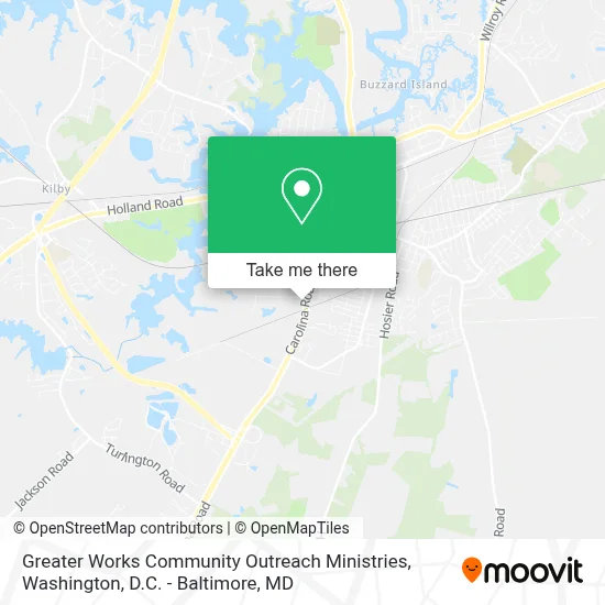 Greater Works Community Outreach Ministries map