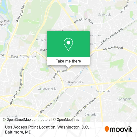 Ups Access Point Location map
