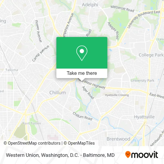 Western Union map