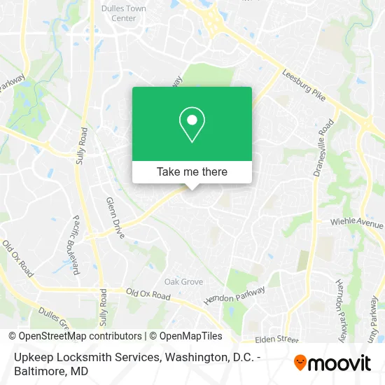 Upkeep Locksmith Services map