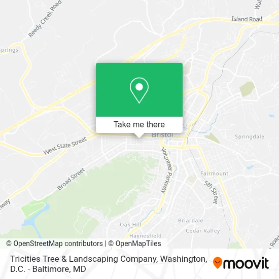 Tricities Tree & Landscaping Company map