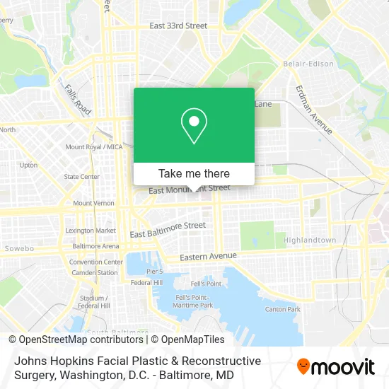 Johns Hopkins Facial Plastic & Reconstructive Surgery map