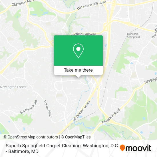 Superb Springfield Carpet Cleaning map